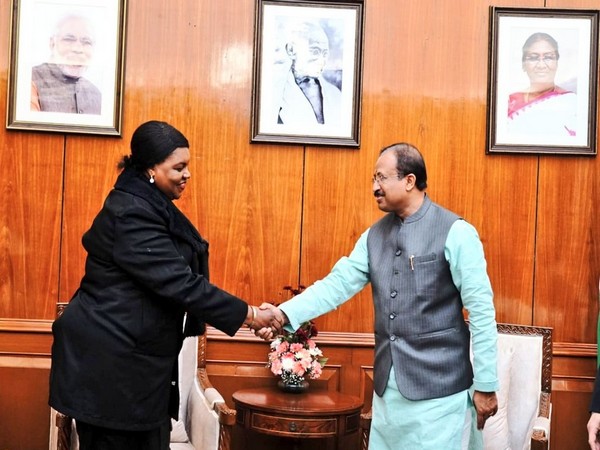 Union Minister of State (MoS) V Muraleedharan met with visiting Tanzanian minister Jenista Mhagama on Saturday. (Photo Credit: Muraleedharan twitter)