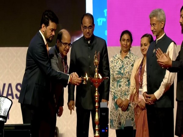 Inauguration ceremony of 17th Pravasi Bharatiya Divas Convention. (ANI)