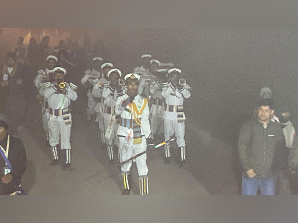 Sargadhara band team traveling with Bharat Jodo Yatra