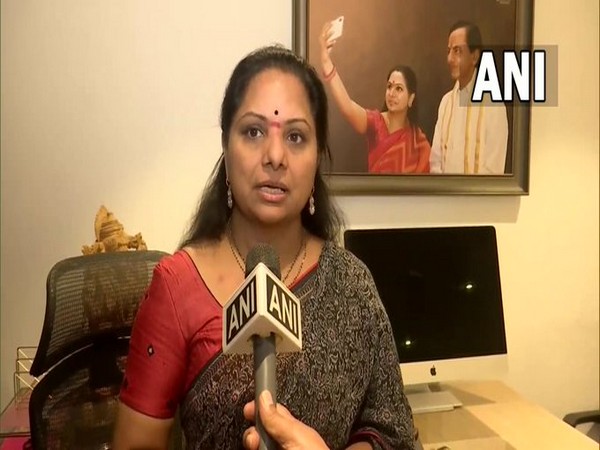 Bharat Rashtra Samithi (BRS) MLC K Kavitha. (Photo/ANI)