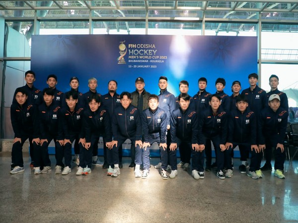 Korea arrive in Bhubaneswar for FIH Men's Hockey World Cup (Photo: Hockey India) 