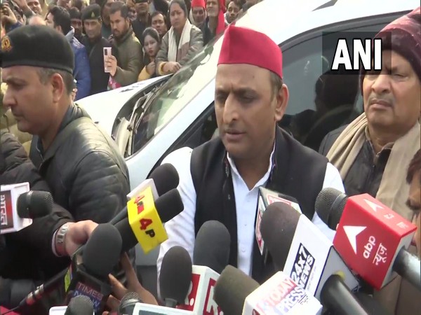 Samajwadi Party chief Akhilesh Yadav. (ANI Photo)