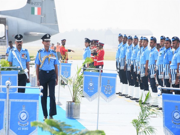 Air Marshal J Chalapati at the Air Force Station Sulur in Coimbatore 