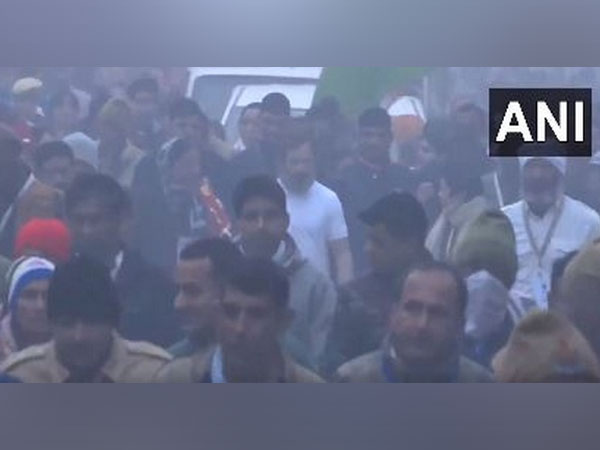 Yatra resumes from Khanpur Kolian (Photo/ANI)