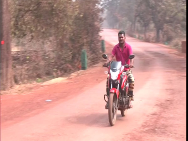 One of the recruited young men in Gadchiroli. (Photo/ANI)