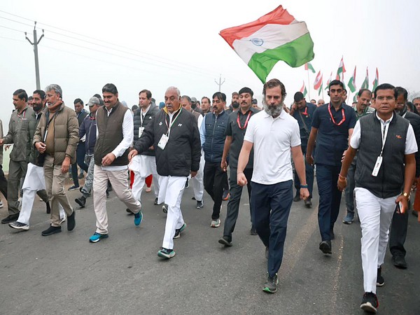 Rahul Gandhi-led Bharat Jodo Yatra (File photo/ANI)