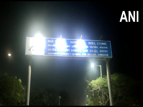 Visuals outside Jamnagar Airport (Photo/ANI)