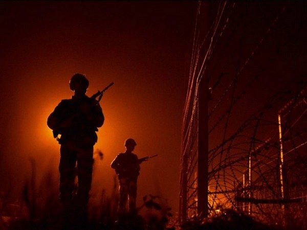 Visuals from India-Pakistan border (Photo/ANI)