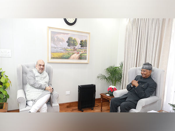 Union Home Minister Amit Shah and former President Ramnath Kovind (Photo/Amit Shah Twitter)