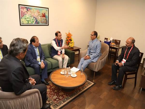 Madhya Pradesh CM Shivraj Singh Chouhan having one-to-one discussion with industrialists (Photo/DPR)