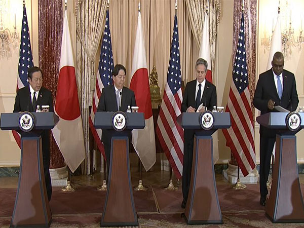 The top foreign and defence officials of the US and Japan in Washington (Photo Credit: US State Department Youtube)