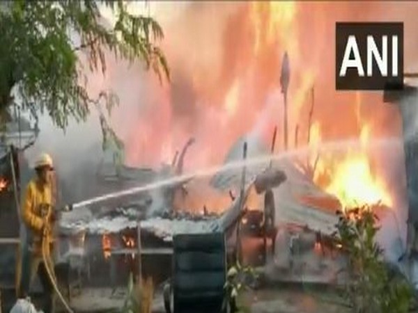 Fire tenders at the spot. (Photo/ANI)