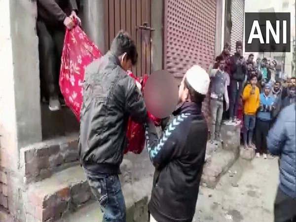 A visual from the site of the explosion in Panipat. (Photo/ANI)