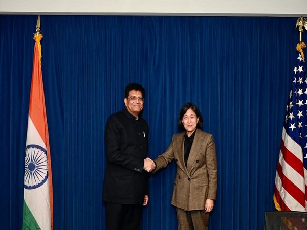 Minister of Commerce and Industry Piyush Goyal and US Trade Representative Katherine Tai 13th meeting of the US-India TPF. (Photo Credit - Twitter)