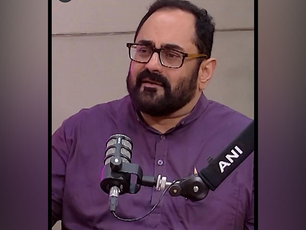 MoS Electronics and IT at ANI podcast (Photo/ANI)