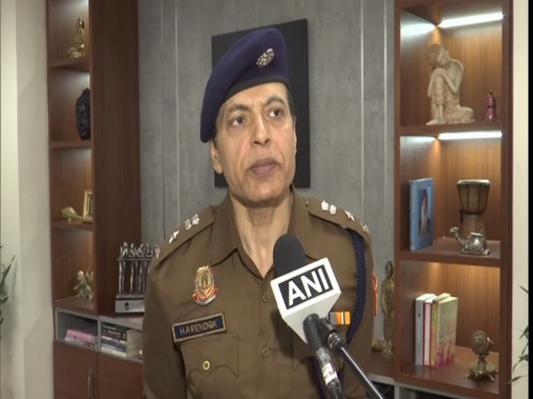 DCP Harendra Kumar Singh while talking to ANI (Photo/ANI)
