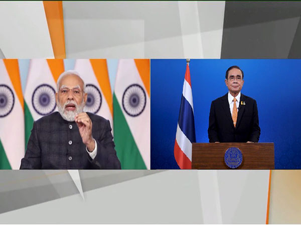 PM Narendra Modi, Thailand PM Prayut Chan-o-cha take part in the Voice of Global South Summit (Image Credit: Twitter/@MFAThai)