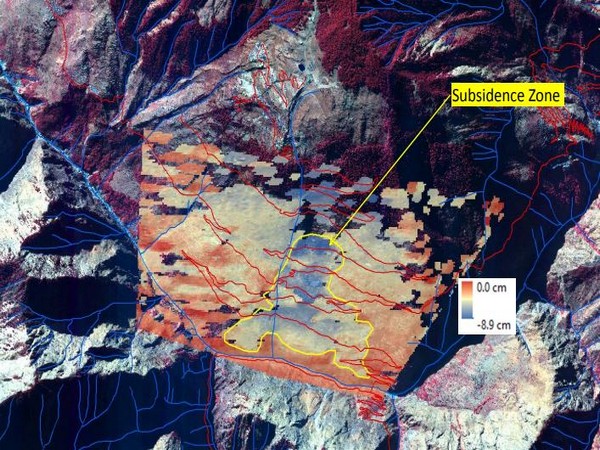 Subsidence zone in Joshimath (Photo/ISRO)