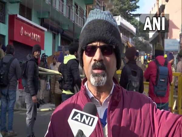 CBRI chief scientist DP Kanungo in Joshimath (Photo/ANI)