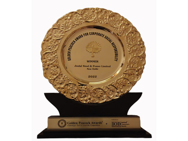 Jindal Steel & Power wins prestigious Golden Peacock CSR Award