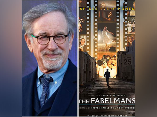 Steven Spielberg and the official poster 'The Fabelmans' (Source: Twitter)