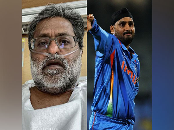 Lalit Modi and Harbhajan Singh. 