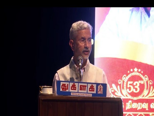 External Affairs Minister S Jaishankar at the Tughlaq's 53rd Annual Day Function.(Photo/ANI)