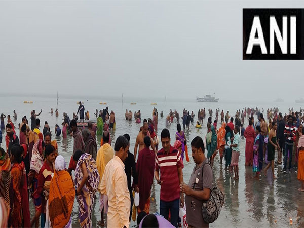 Devotees at the Gangasagar Mela. (Photo/ANI)