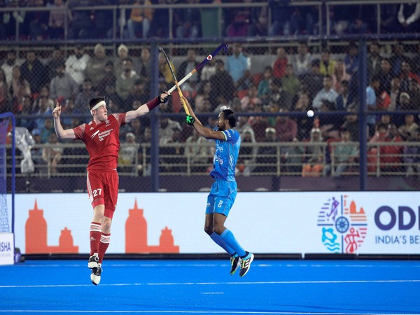 A visual from the match. (Photo- HI Twitter)