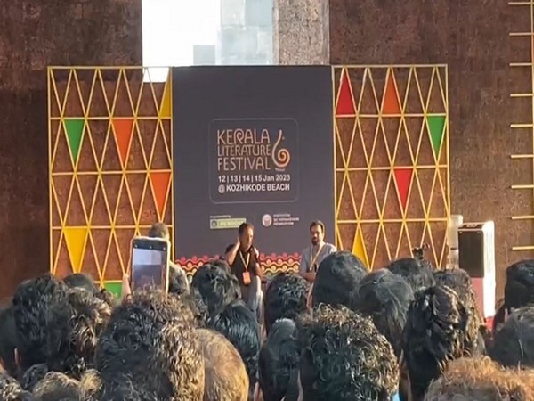 Actor Prakash Raj at Kerala Literature Festival at Kozhikode Beach (Photo/ANI)