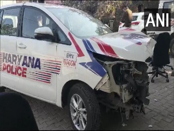 Visual of car from the accident (Photo/ANI) 