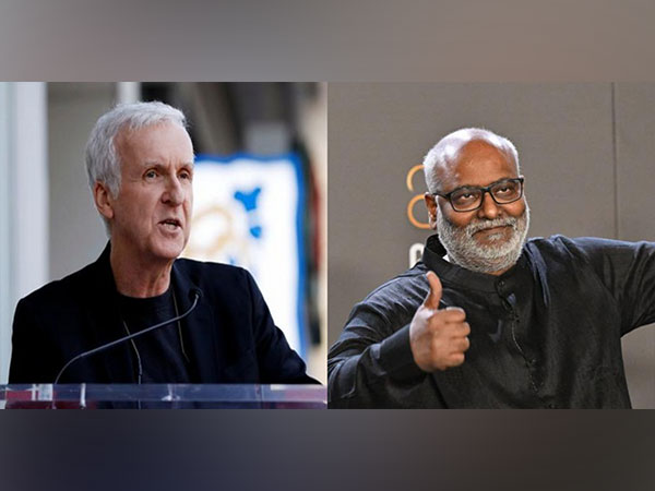 James Cameron, MM Keeravaani (Image source: Twitter)