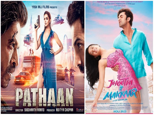 Posters of 'Tu Jhooti Main Makkaar' and 'Pathaan'. (Image source: Instagram)