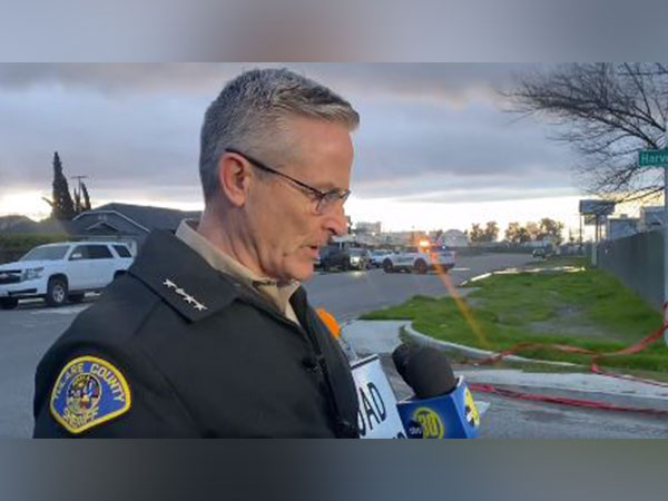 Tulare County Sheriff Mike Boudreaux talking to media on Monday. (Photo Credit: Tulare County Sheriff's Office Facebook page)