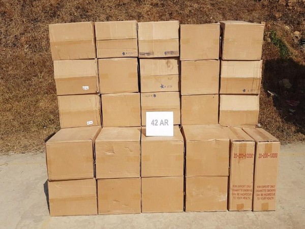 The seized foreign cigarettes (Photo/ANI)