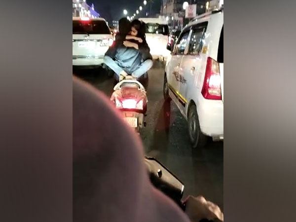 A still from the viral video