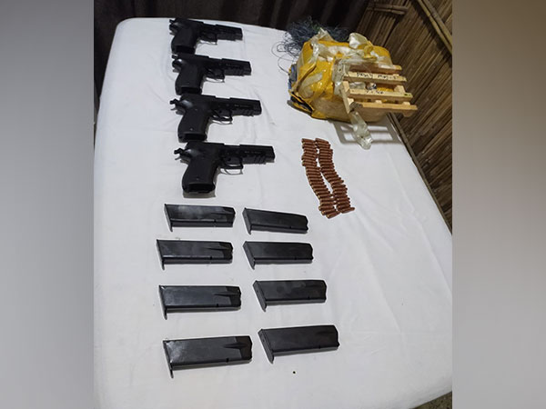 Visuals of seized arms (Photo/ANI)