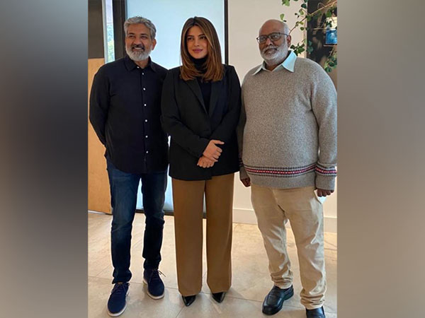 Priyanka Chopra, SS Rajamouli, M M Keeravani (Image Source: Instagram) 