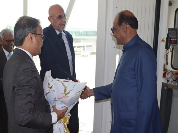 Lok Sabha Speaker Om Birla reaches Tanzania. (Image Credit: Twitter/@IndiainTanzania)