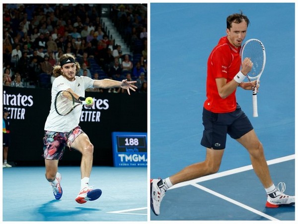 Stefanos Tsitsipas and Daniil Medvedev made it into the third round of AO Open (Photo: Twitter@AustralianOpen) 