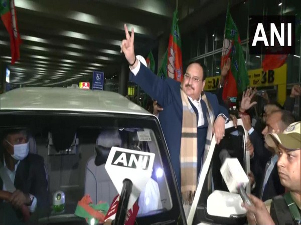 JP Nadda on his arrival in Kolkata (Photo/ANI)