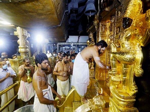 Visuals of the Sabarimala Temple (Photo/ANI)