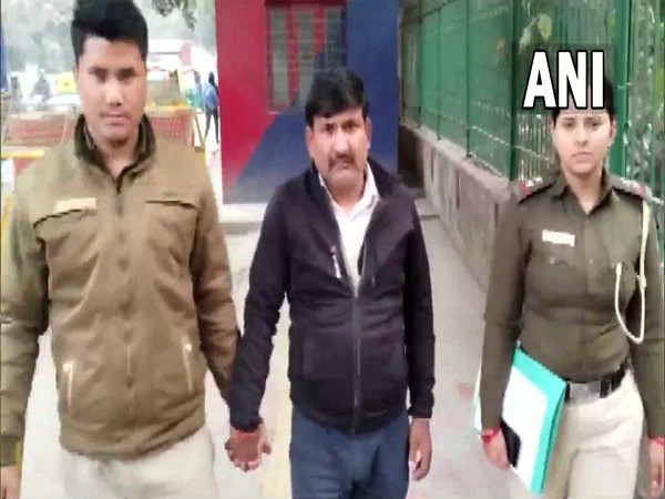 Visuals from Kotla Mubarakpur Police Station (Photo/ANI)