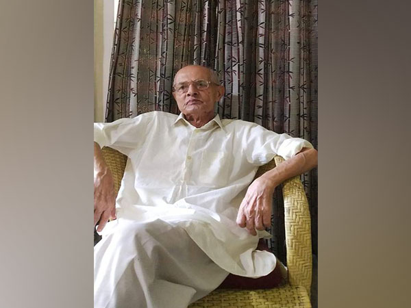 Jnanpith award winner Assamese poet Nilamani Phookan (Photo- Himanta Biswa Sarma Twitter)