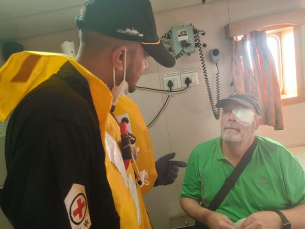 James Douglas Shirley, who was evacuated from MV World Odessey by the Indian Coast Gaurd. (Photo/ANI) 