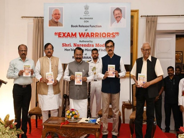 'Exam Warriors' book written by Prime Minister Narendra Modi launched at Raj Bhavan, Goa(Photo/ANI)