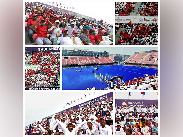 A glimpse of the spectators from Kalinga stadium in Odisaha (Photo/PIB)