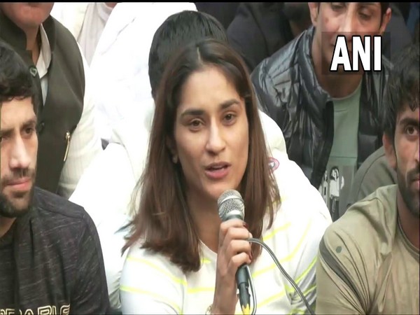 Vinesh Phogat talking to media (Photo: ANI)
