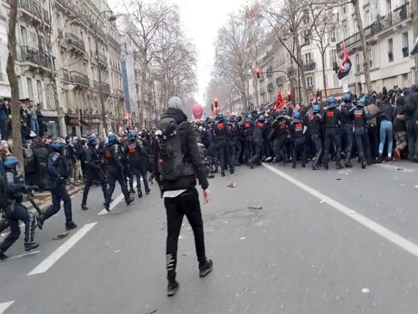 Protesters clash with police in France against pension reform. (Photo Credit - Reuters)