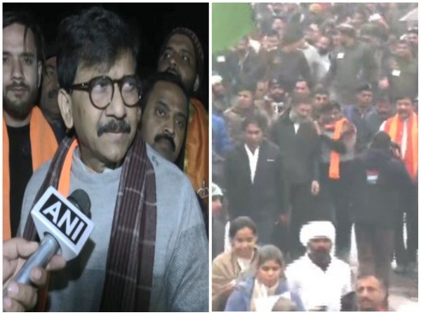 Shiv Sena (UBT) MP Sanjay Raut joins Bharat Jodo yatra (ANI Photo)